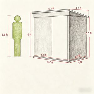 Casetta da Giardino per Attrezzi, Facile da Montare, Impermeabile, Anti-Roditori, Certificata FSC, in Metallo, PVC, Legno e Lega Zincata - Product Image 3