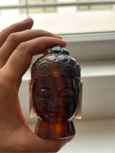 Hand Carved Multi Fluorite Buddha Head Natural Crystal Meditation <b>Statue</b> Spiritual Home Decor Wholesale Supplier - Product Image 5