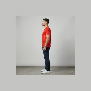 T-shirt Homme Oversize 100% Coton à Épaules Tombantes, Coupe Ample, Design Uni avec Logo Imprimé Personnalisé, Grande Taille - Product Image 3