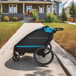 Pet Stroller Dog Bike Trailer Aluminum Alloy <b>Frame</b> Light Weight Independent Suspension - Product Image 5