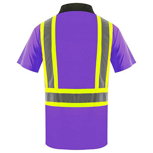 100% Polyester Safety Clothing Construction Safety Polo <b>Shirts</b> Reflective Work Wear Safety Working Polo <b>Shirt</b> for Worker - Product Image 4