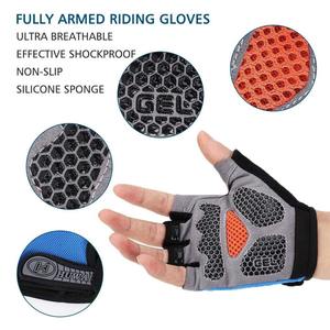 Custom <b>Half</b> Finger Cycling Gloves Breathable Mesh Padded Anti <b>Slip</b> Bike Sports Gloves OEM ODM Wholesale Cycling Riding Gloves - Product Image 6