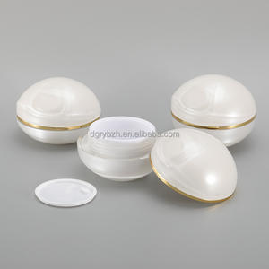 맞춤형 빈 크리에이 티브 라운드 그릇 모양의 스킨 케어 크림 항아리 럭셔리 30g 50g 골든 칼라와 아크릴 화장품 항아리 - Product Image 2