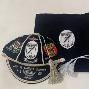 หมวกแก๊ปผู้ใหญ่แบบปรับได้ 4 ฤดู รุ่น Custom Honor Rugby 7-Panel ผ้ากำมะหยี่เนื้อนุ่ม ปักลาย 3 มิติ  แบบไร้รอยต่อ ประดับมุก - Product Image 1