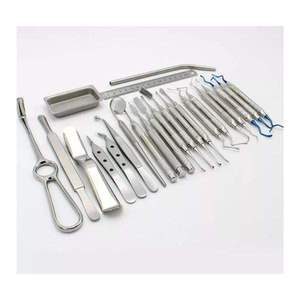 Kit chirurgical dentaire professionnel de 33 pièces pour implants, instruments orthodontiques et parodontaux, en acier inoxydable, réutilisable et autoclavable - Product Image 2