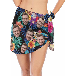Luxury Custom Polynesian Sarong Hawaiian Pareo Beach Wrap Lightweight Tropical Resort Wear OEM ODM Manufacturer - Product Image 3