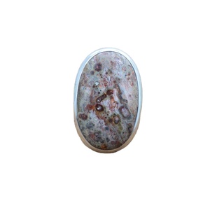 Anillo de Boda de Plata de Ley 92.5 con Baño de Oro Rosa y Ágata Corte Pera, Diseño Ojo de Pájaro, para Ella, Regalo - Product Image 1