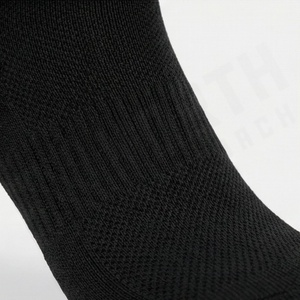 Black Geometric Pattern Crew <b>Socks</b> Breathable Polyester Spandex Running Athletic <b>Socks</b> for Adults Summer Wear - Product Image 5