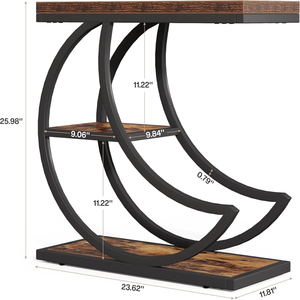 Tavolino Consolle in Rattan Naturale, Robusto e dal Design Unico - Product Image 2
