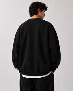 <b>Men's</b> Casual Hoodie New Fashion 350g Drop Shoulder Regular Fit Stand Collar <b>Pullover</b> Print Pattern Autumn Style Fleece - Product Image 2