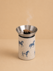 Brûleur d'encens Bakhoor de luxe au design cheval, avec bol en acier inoxydable, brûleur d'oud arabe, porte-encens à charbon et résine - Product Image 2