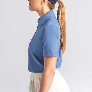 Chemises polo pour femmes, tailles personnalisées, impression de logo, uniformes, 100% polyester, grandes tailles, unies, sport, golf. - Product Image 3