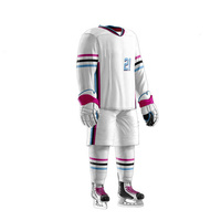Uniforme de Hockey sobre Hielo para Hombre, Diseño Moderno, Transpirable, de Alta Calidad, con Logotipo Personalizado, Protección de Seguridad, 100% Poliéster