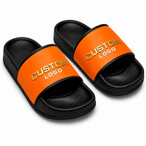 Custom Logo Waterproof Light Weight Slide <b>Sandals</b> Men Women OEM Personalized PVC EVA Slippers Wholesale Summer Beach <b>Pool</b> - Product Image 1