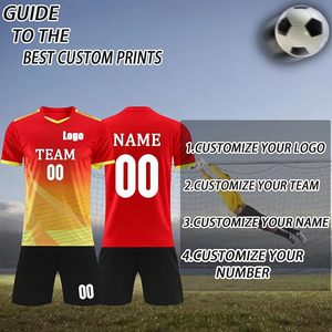 Maillots de football personnalisés, uniformes de football pour hommes, équipe sportive, entraînement, maillot de football personnalisé pour enfants, jeunes, hommes - Product Image 2