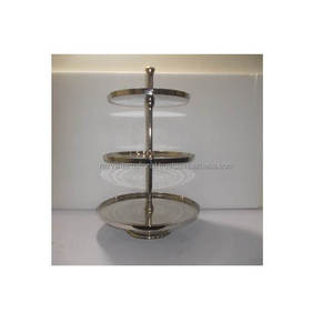 Aluminium Eco-Friendly Dishwasher Safe 3-Layer <b>Cake</b> Stand for <b>Wedding</b> Decoration - Product Image 6