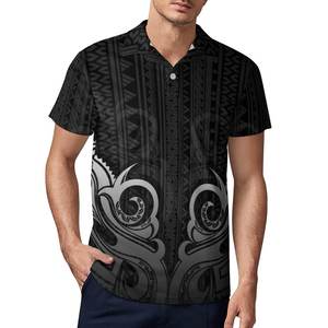Camiseta Casual de Cuello Redondo para Hombre, de Manga Corta, Antiarrugas, con Estampado Étnico por Sublimación, de Poliéster, para Verano, Venta al por Mayor de Fábrica - Product Image 5