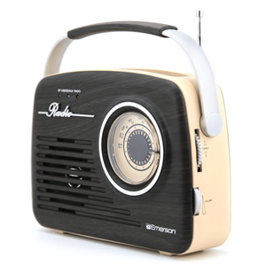 Radio retrò portatile con batteria ricaricabile integrata comodo dispositivo Mobile - Product Image 5