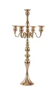 Candelabro de 7 Brazos con Diseño Dorado, Portavelas Hecho a Mano, Precio Económico con Descuento, Tamaño Personalizado - Product Image 6