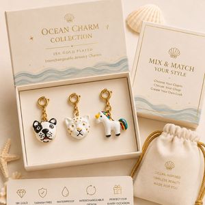 Tarnish Free Swimwear Charms with Colorful Enamel, Removable Jewelry Pendants for DIY Necklaces and Bracelets - Product Image 5