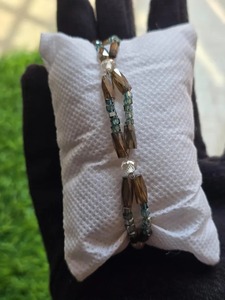 Collar de 8 pulgadas con cuentas de diamantes de moissanita de formas elegantes y pulsera hecha a mano para mujer - Product Image 5