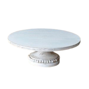 Carved Wood Dessert Pedestal Decorative Engraved Column Wooden Cake Riser Countertop Food Display Holder for Catering - Product Image 3