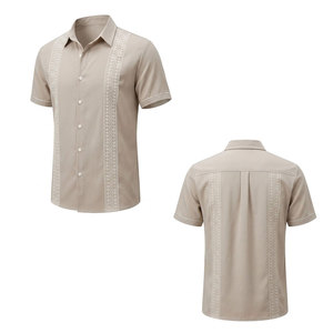 2026 Factory Made Polyester Material Made <b>Shirts</b> For Men <b>Button</b> Closure Newest Denim Style Men <b>Shirts</b> - Product Image 3