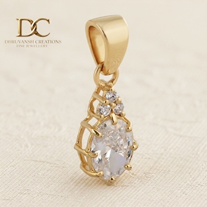 Dernière collection de bijoux fins certifiés IGI, pendentif en or jaune massif 10 carats avec diamant cultivé en laboratoire pour collier femme - Product Image 2