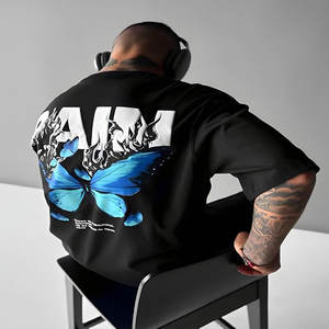 Camisetas Retro Personalizadas para Hombre, Estilo Off-the-Shoulder, para Actividades Deportivas de Verano, Varias Tallas, Tela de 180 Gramos - Product Image 3