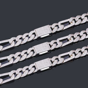 Cadenas de Hip Hop para Hombre, Collar con Diamantes, Totalmente Cubierto de Diamantes - Product Image 2