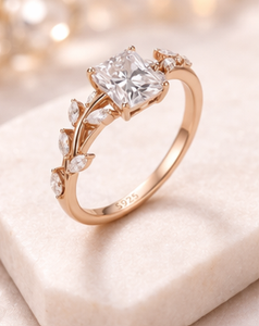 Nuevo Diseño, Anillo de Oro Amarillo de 18K, 14K, 10K, con Diamante Cultivado en Laboratorio, Corte Radiante, Certificado por IGI, 3-6g, Regalo de Boda para Mujer - Product Image 5