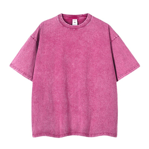 T-shirt vintage personnalisé en toile 100 % coton pour homme, écologique, respirant, 220 GSM, coupe oversize, doux, uni et décontracté - Product Image 3