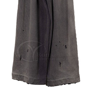 Custom Sun Faded Distressed Flare Sweatpants Vintage Wash Streetwear <b>Jogger</b> Pants for Men Wholesale Flared Sweatpants - Product Image 5