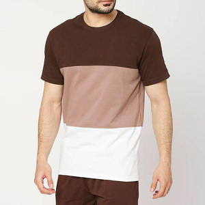Conjunto de Camiseta y Pantalones Cortos de Verano para Hombre, Cuello Redondo, Tejido de Punto, Informal, Transpirable, 100% Algodón - Product Image 1