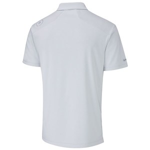 Chemise à manches courtes blanche pour homme, en tricot respirant uni, coupe décontractée, 100% polyester, séchage rapide - Product Image 2