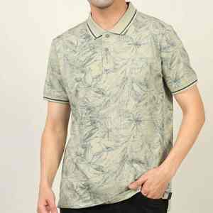 Chemises polo, hauts, t-shirts et pulls en tricot rayé à boutons pour hommes, mode été - Product Image 1