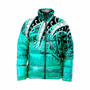Latest Design Top Trending Best Selling Wholesale Rate Customized Logo Coated Sublimation Men's Canvas Puffer <b>Jacket</b> Breathable - Product Image 5