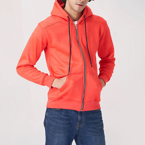 Men's 100% Cotton Full <b>Zip</b> Hoodie Fleece Sweatshirt Regular Fit <b>Zip</b> <b>Up</b> Hooded <b>Jacket</b> for Winter Casual Wear - Product Image 2