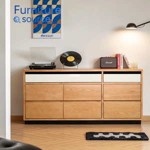 Gabinete elegante-Gabinete versátil en madera de teca maciza con cajones para muebles de dormitorio prácticos-Gabinete de fábrica directo - Product Image 2