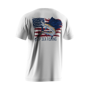 Camiseta Deportiva Larga para Hombre, de Algodón/Fibra de Bambú, 260g, Impresión Digital, Diseño en Blanco, Ecológica - Product Image 6