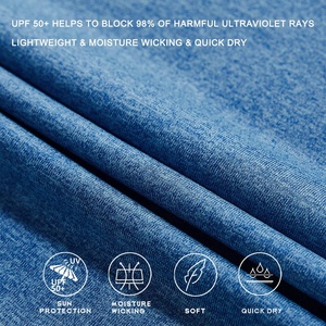 Vêtements de pêche d'extérieur unisexes, grandes tailles, confortables, protection UPF 50+, imperméables, coupe-vent, respirants, séchage rapide, manches longues - Product Image 5