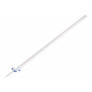 Bureta de Vidrio Certificada PYREX Clase A con Escala de Color para Titulación de Precisión - Product Image 1
