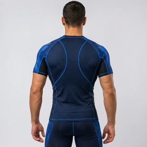 High Quality Lightweight Rash guard <b>for</b> <b>Men</b> Latest Short Sleeves Gym <b>Shirt</b> with Plain <b>Compression</b> Boys Short Sleeve Rush Guards - Product Image 2
