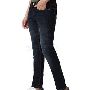 Pantalons en jean élégants, design classique, coupe slim, confortables pour un usage quotidien et un look décontracté, pantalons pour hommes - Product Image 2