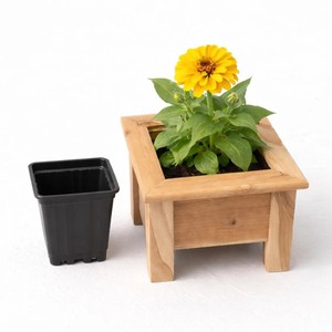 Maceta de Cedro Mini de Alta Calidad, Maceta de Madera Natural para Hierbas, Maceta de Madera para Suculentas y Flores, Uso Interior y Exterior - Product Image 3