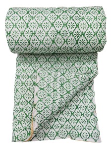Couvre-lit bohème en coton imprimé, motif floral, doux et réversible, pour toutes les saisons, décoration intérieure - Product Image 1