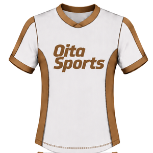 Camiseta de Rugby Blanca y Gris de Manga Corta con Cuello en V, Uniforme de Equipo Personalizado, Transpirable, para Entrenamiento Deportivo - Product Image 1