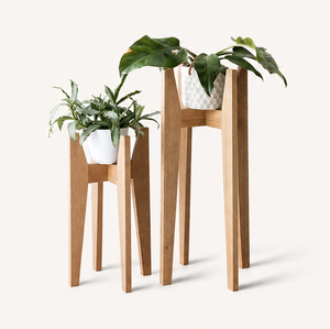 Handcrafted Solid Wood Plant Stand Modern Indoor Flower <b>Pot</b> <b>Holder</b> Style Planter Display Rack for Living Room and Office Decor - Product Image 3