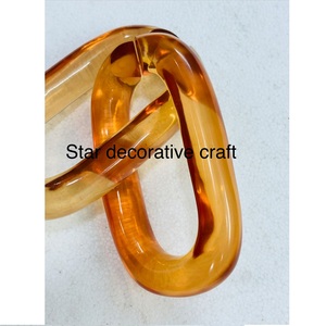 resin art decorative The colorful new <b>Design</b> Resin chain Links big size and short size available and customization Logo - Product Image 2