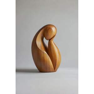 Sculpture en bois, œuvre d'art pour la décoration du salon et du bureau - Product Image 1